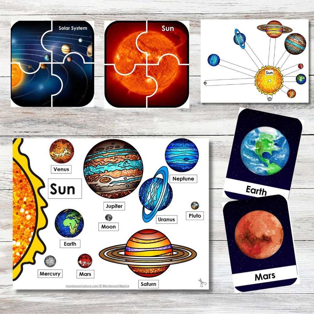 planets solar system printable