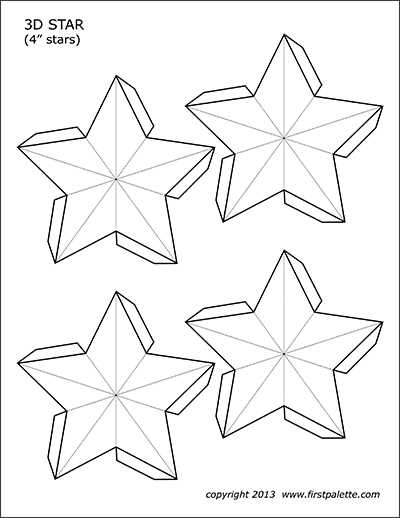 printable 3d snowflake template