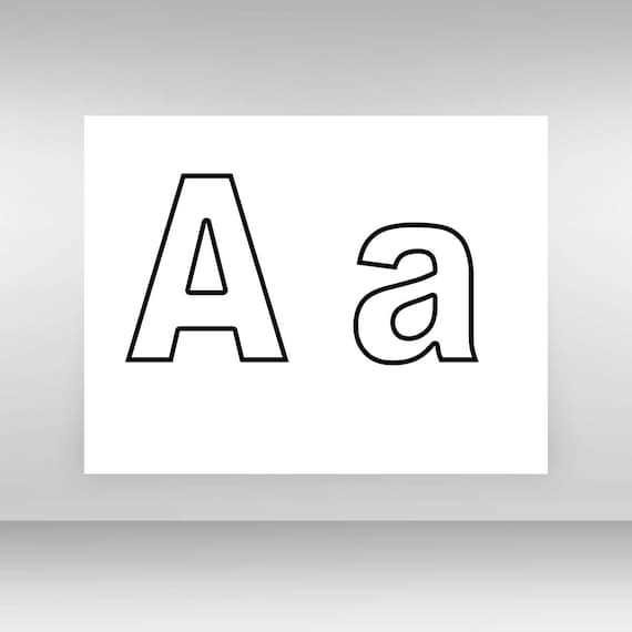 printable alphabet upper and lowercase