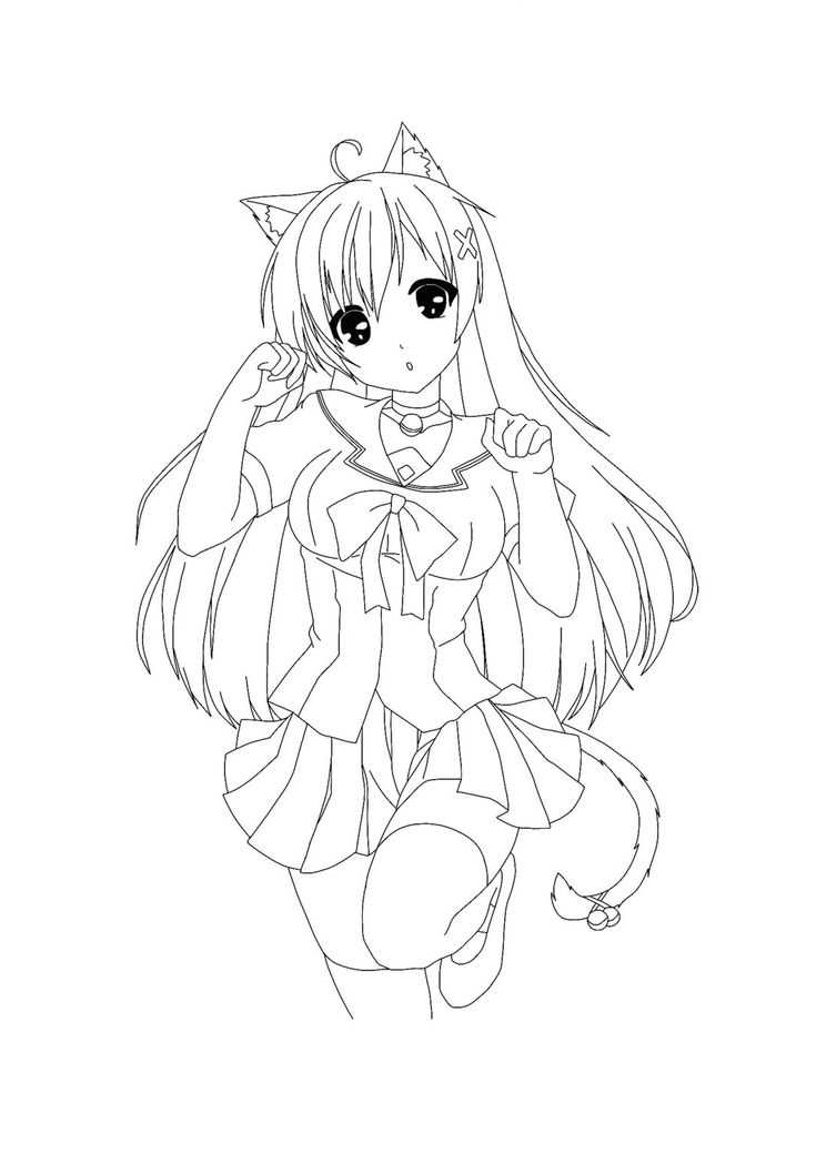 printable anime colouring pages
