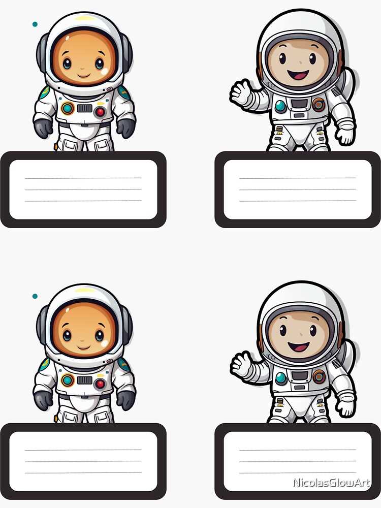 printable astronaut name tag template