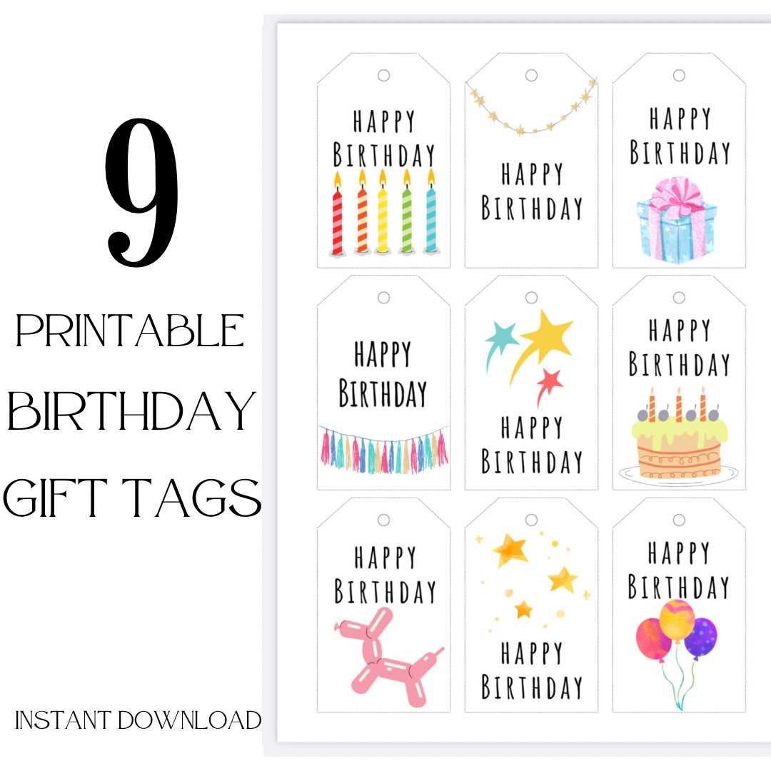 printable birthday gift tags free printable birthday gift tags free