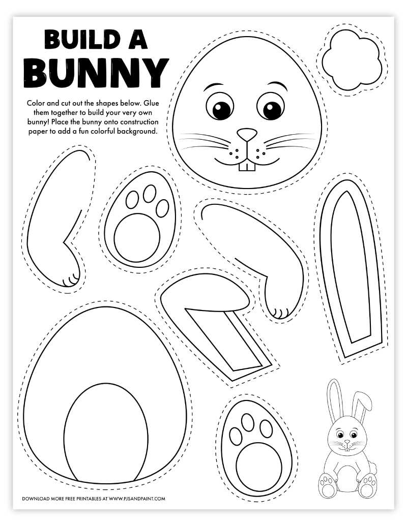 printable bunny crafts printable bunny crafts