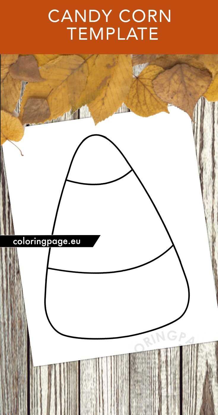 printable candy corn template printable candy corn template