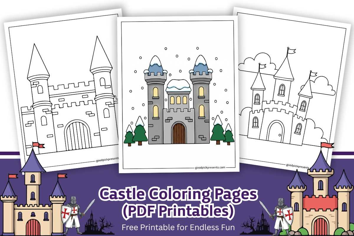 printable castle coloring pages