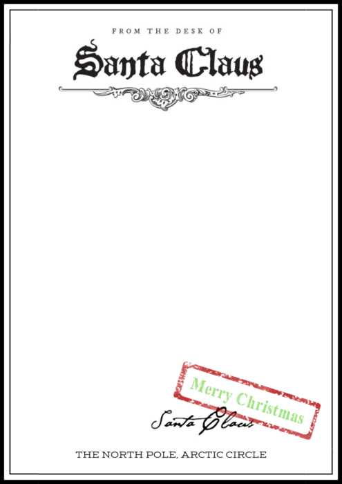 printable christmas letters from santa