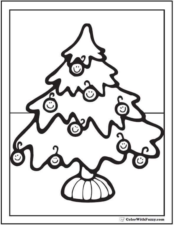 printable coloring christmas ornaments