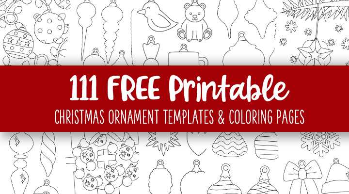 printable coloring christmas ornaments