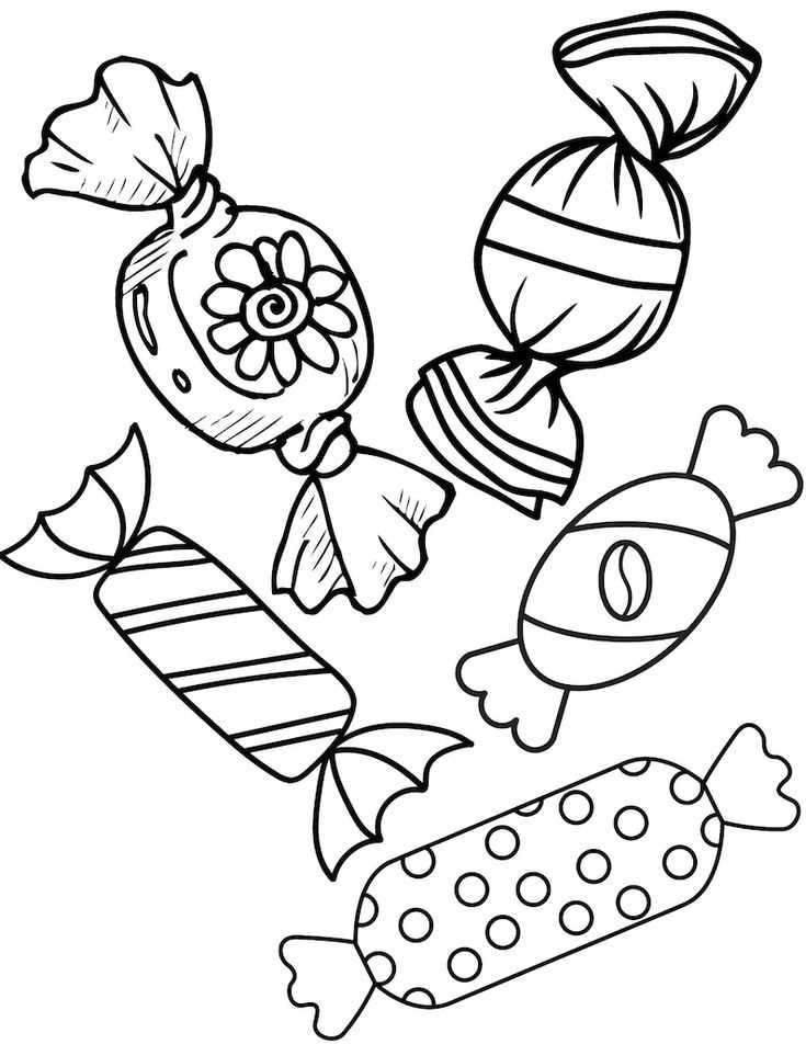 printable coloring pages of candy