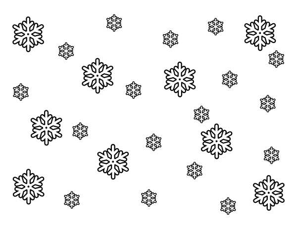 printable coloring pages snowflakes