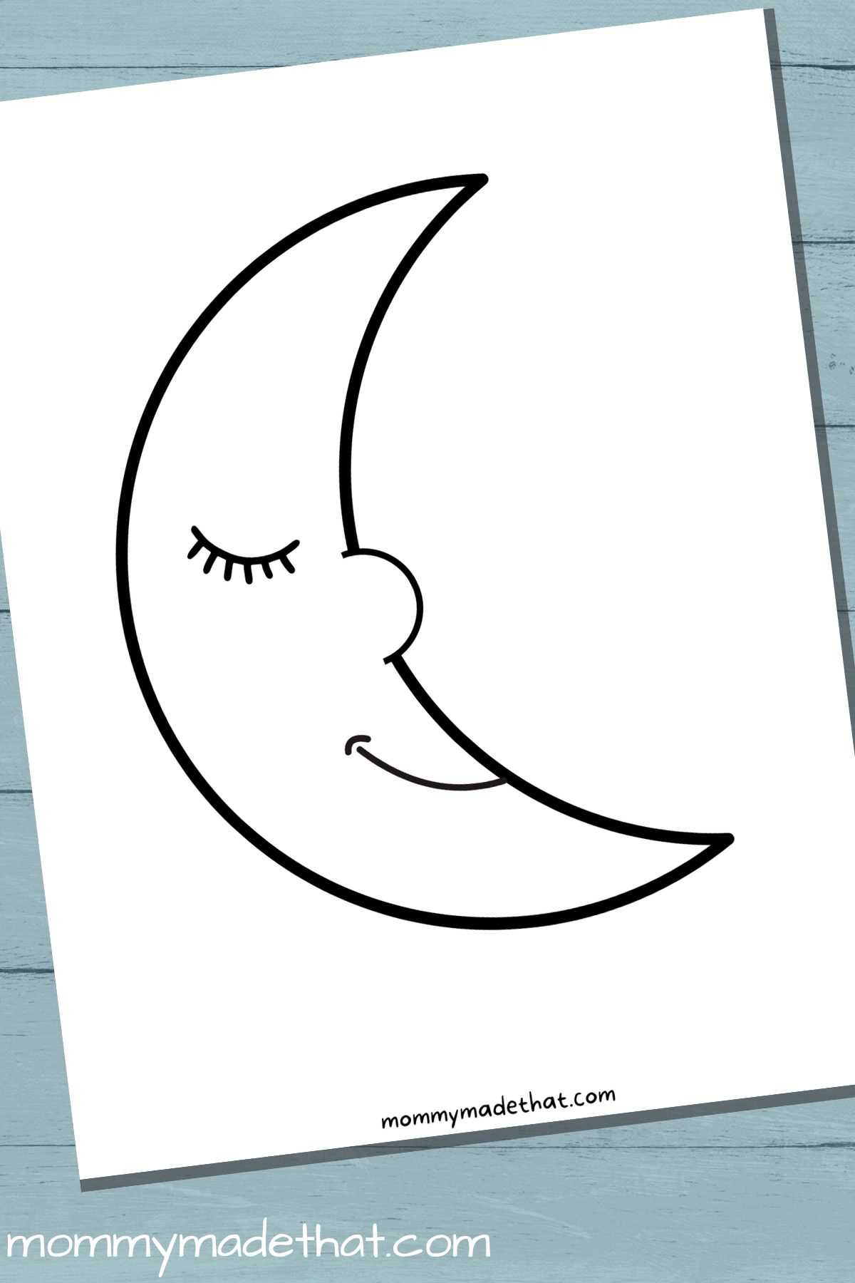 printable crescent moon printable crescent moon