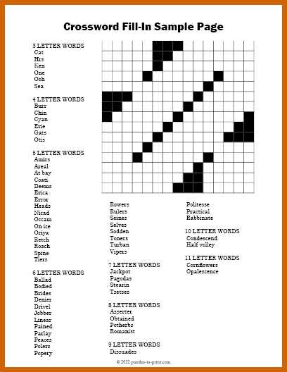 printable crossword fill in puzzles printable crossword fill in puzzles
