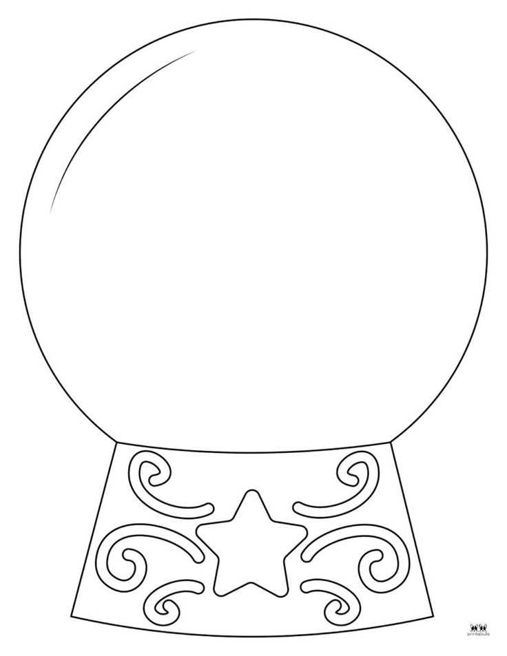 printable cut out snow globe template printable cut out snow globe template