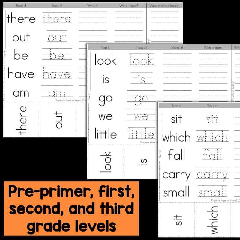 printable dolch list