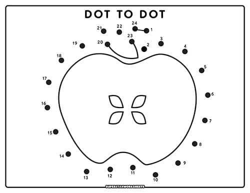 printable dot to dot pages