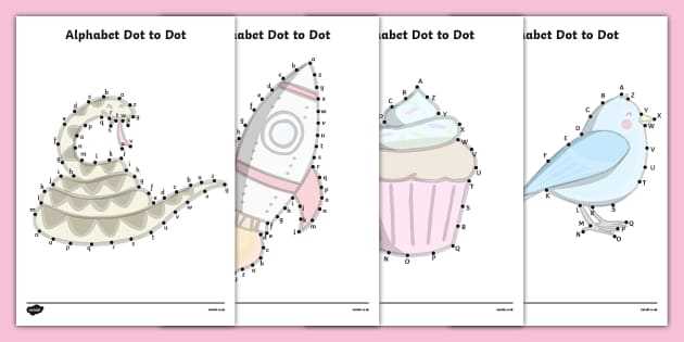 printable dot to dot pages