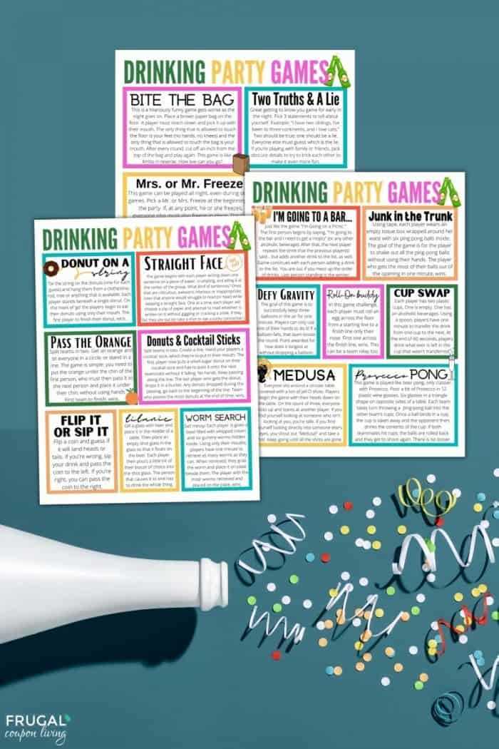 printable drinking game