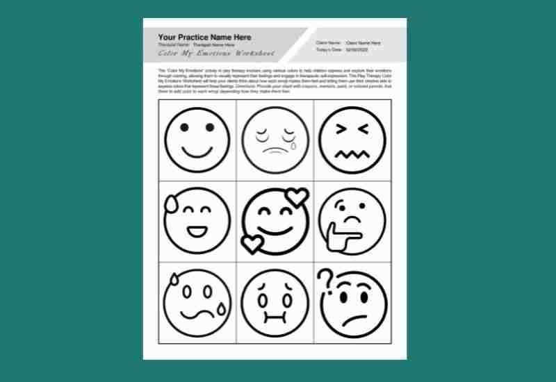 printable emotion worksheets