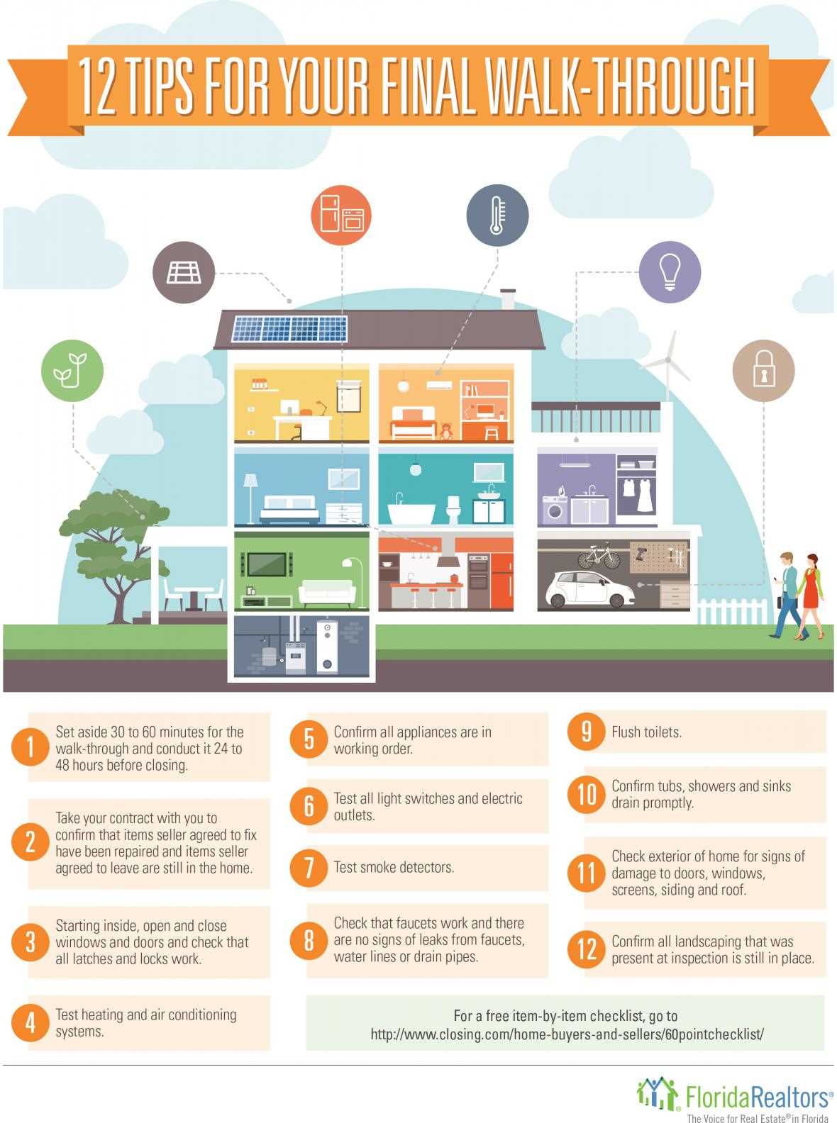 printable final walk through checklist