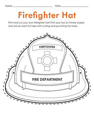 printable fireman hat template printable fireman hat template