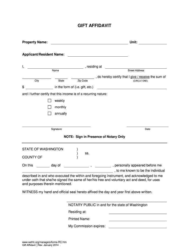 printable florida gift affidavit form printable florida gift affidavit form