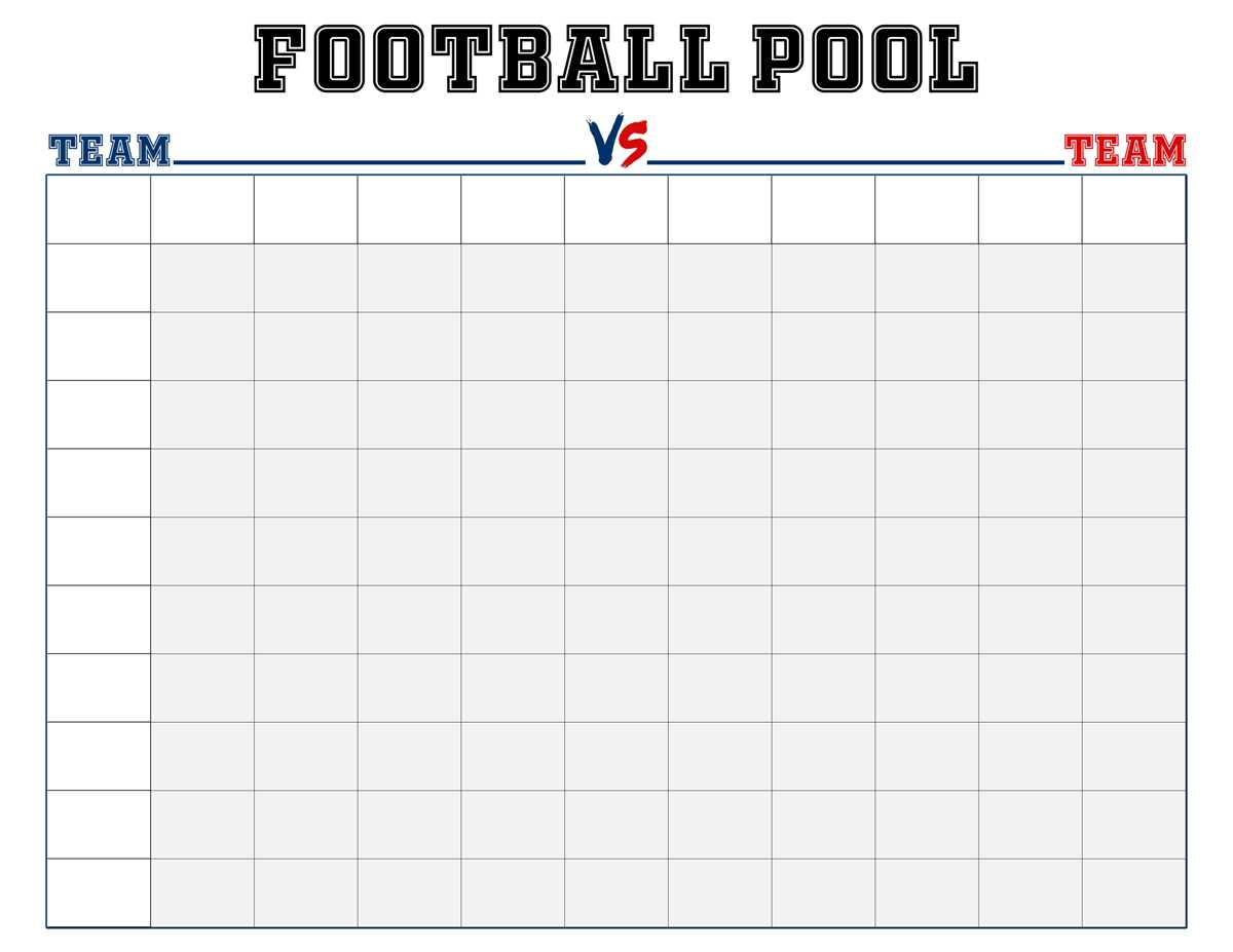 printable football pool template printable football pool template