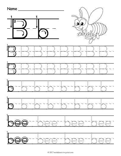 printable full page letter b