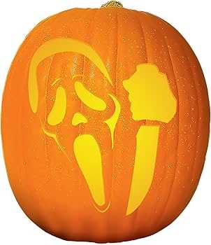 printable ghostface pumpkin stencil