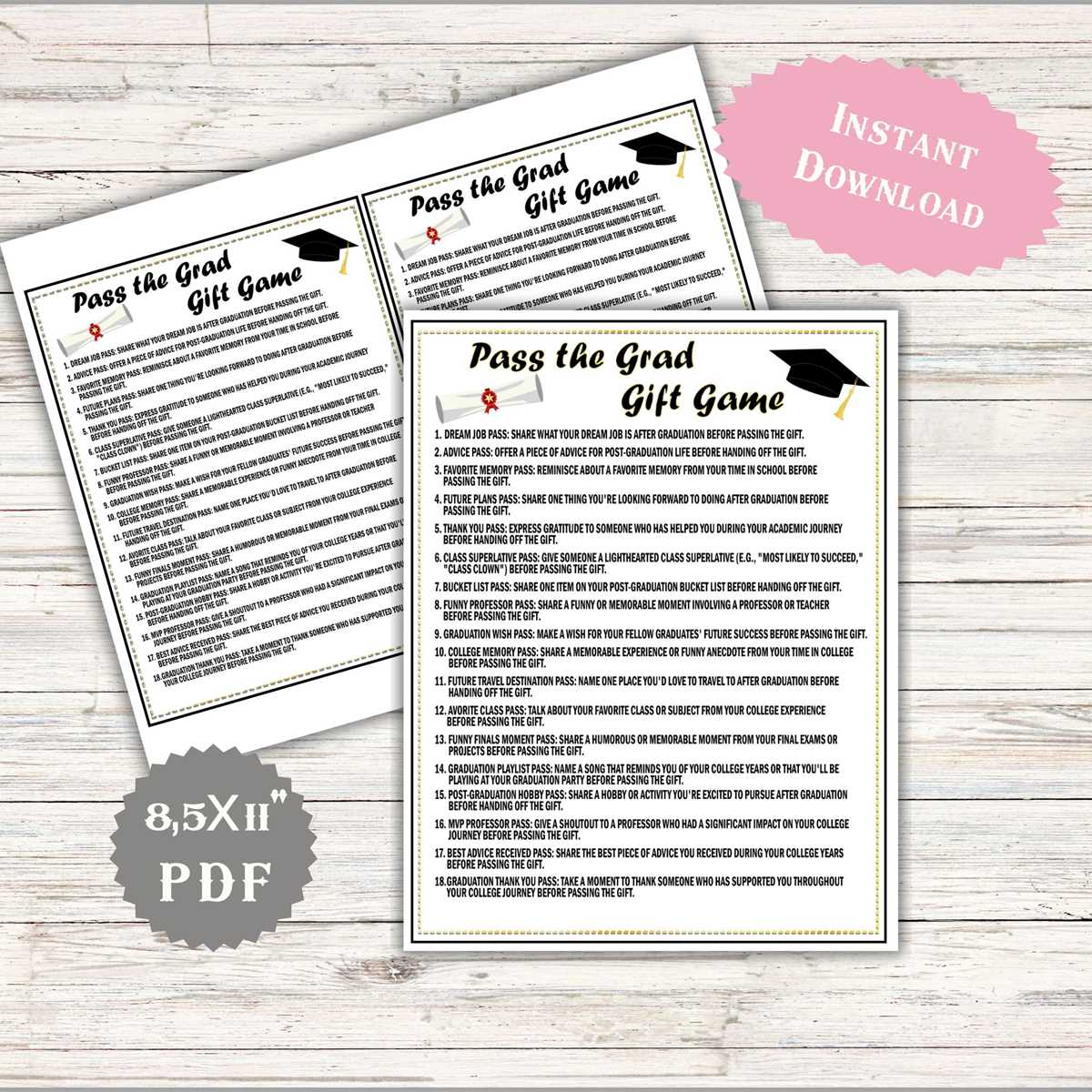 printable graduation games