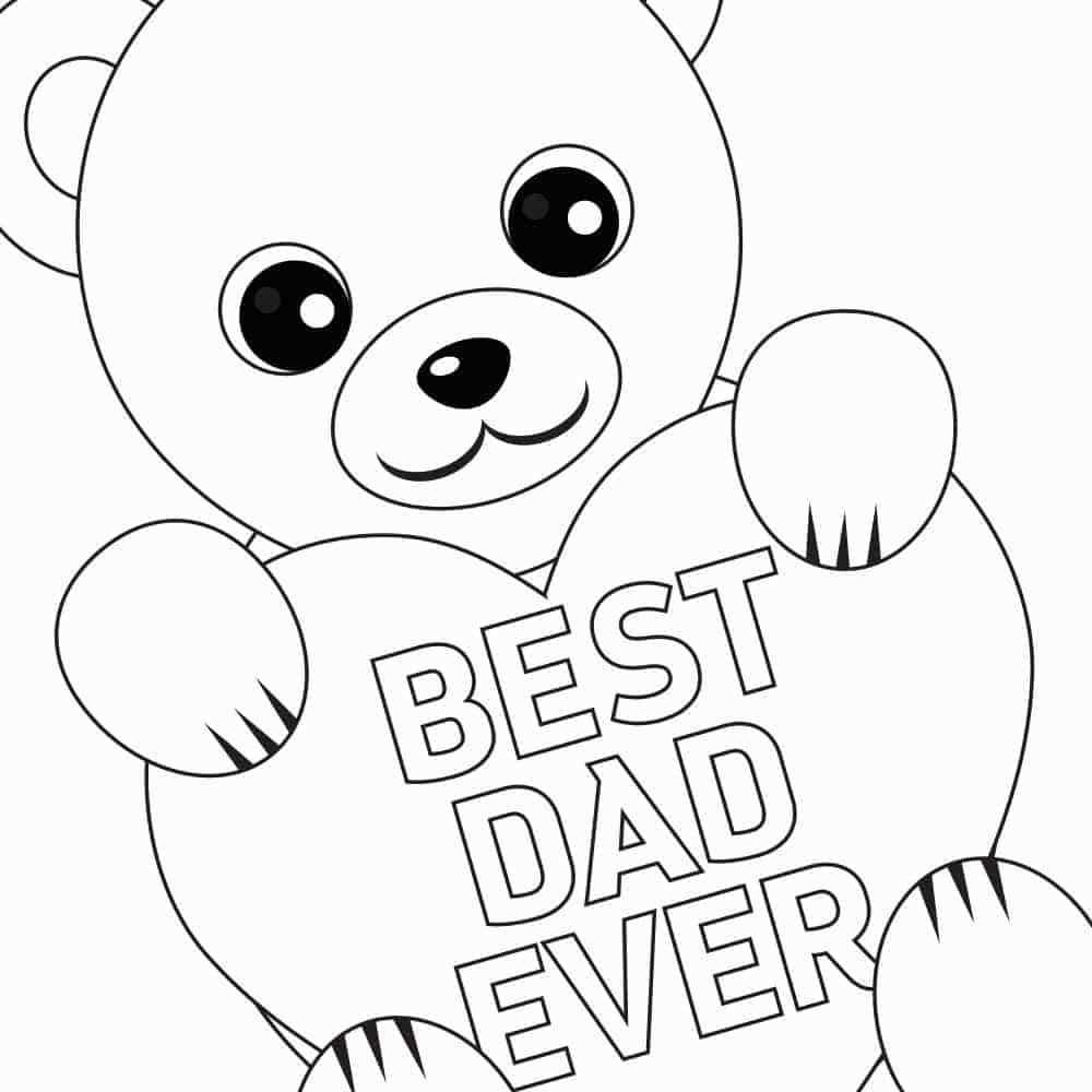 printable happy fathers day coloring card printable happy fathers day coloring card