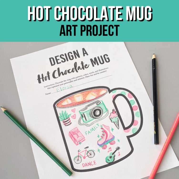 printable hot chocolate mug printable hot chocolate mug