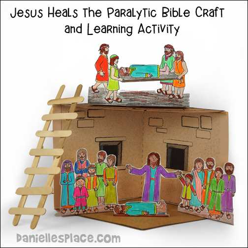 printable jesus heals a paralyzed man craft printable jesus heals a paralyzed man craft
