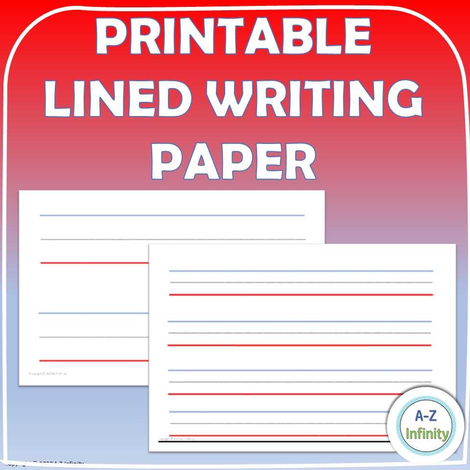 printable lined writing paper for kindergarten printable lined writing paper for kindergarten