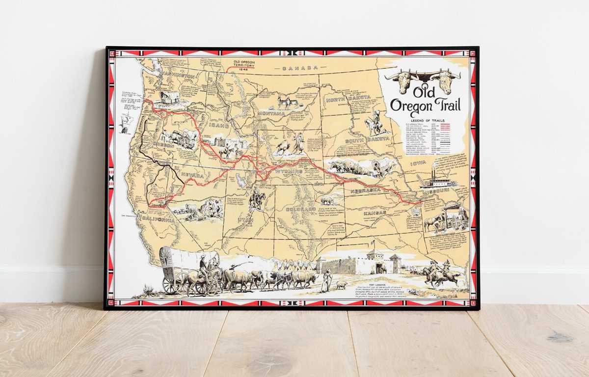 printable map of the oregon trail printable map of the oregon trail