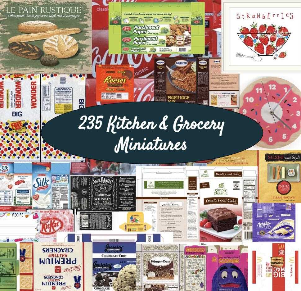 printable miniature food templates printable miniature food templates