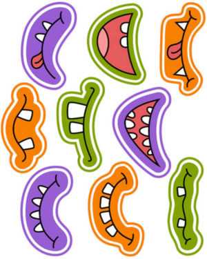 printable mouth template