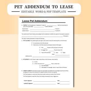 printable pet agreement form