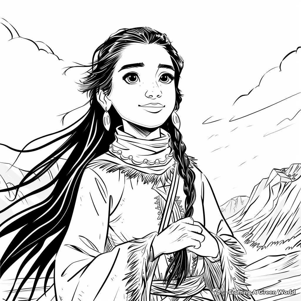 printable pictures of sacagawea