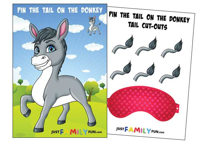 printable pin the tail on the donkey printable pin the tail on the donkey