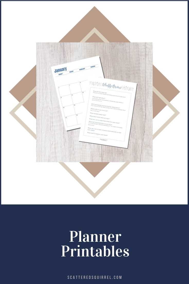 printable planners free