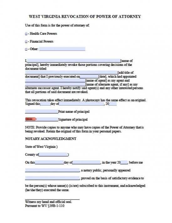 printable power of attorney form virginia printable power of attorney form virginia