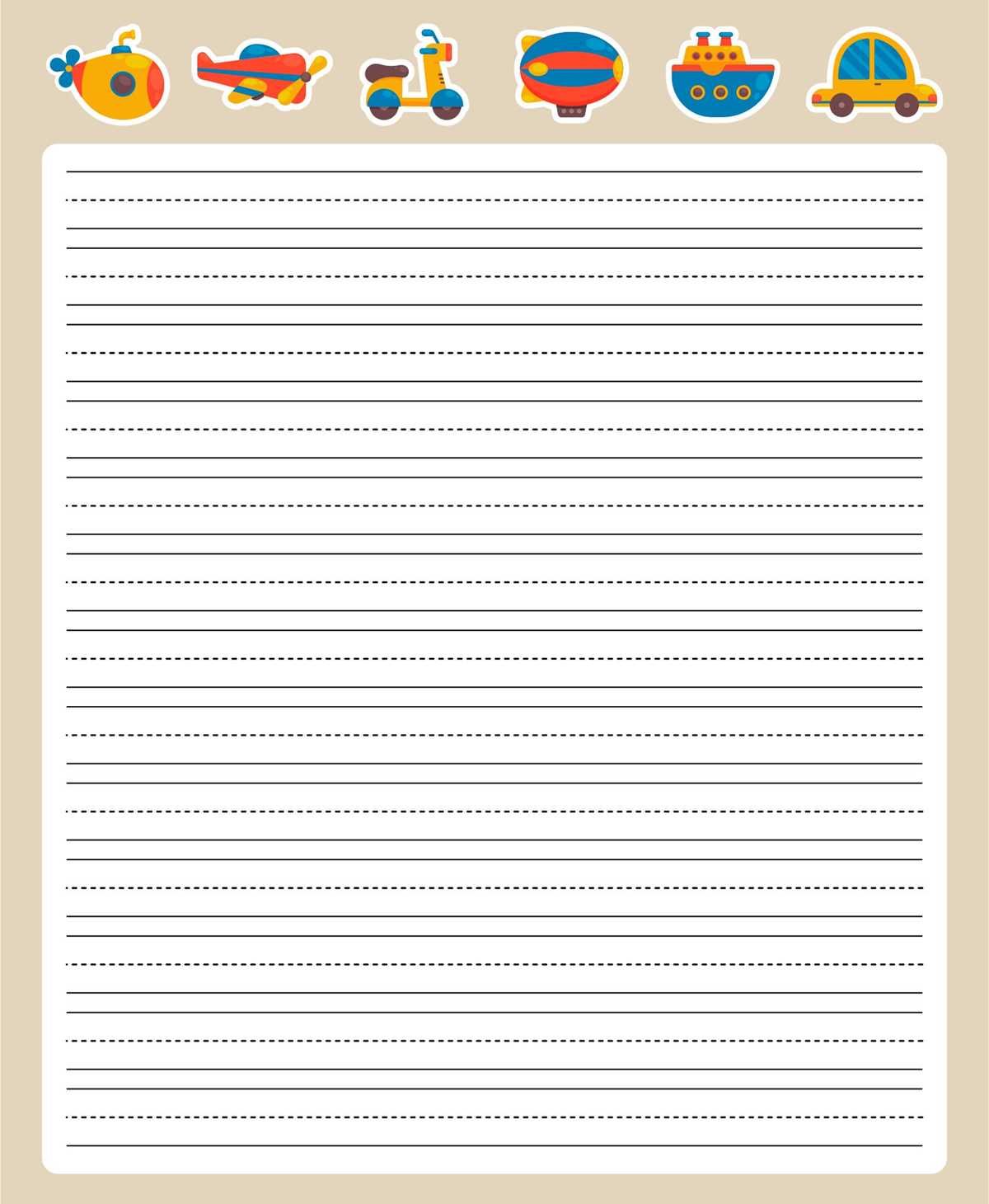 printable primary writing paper