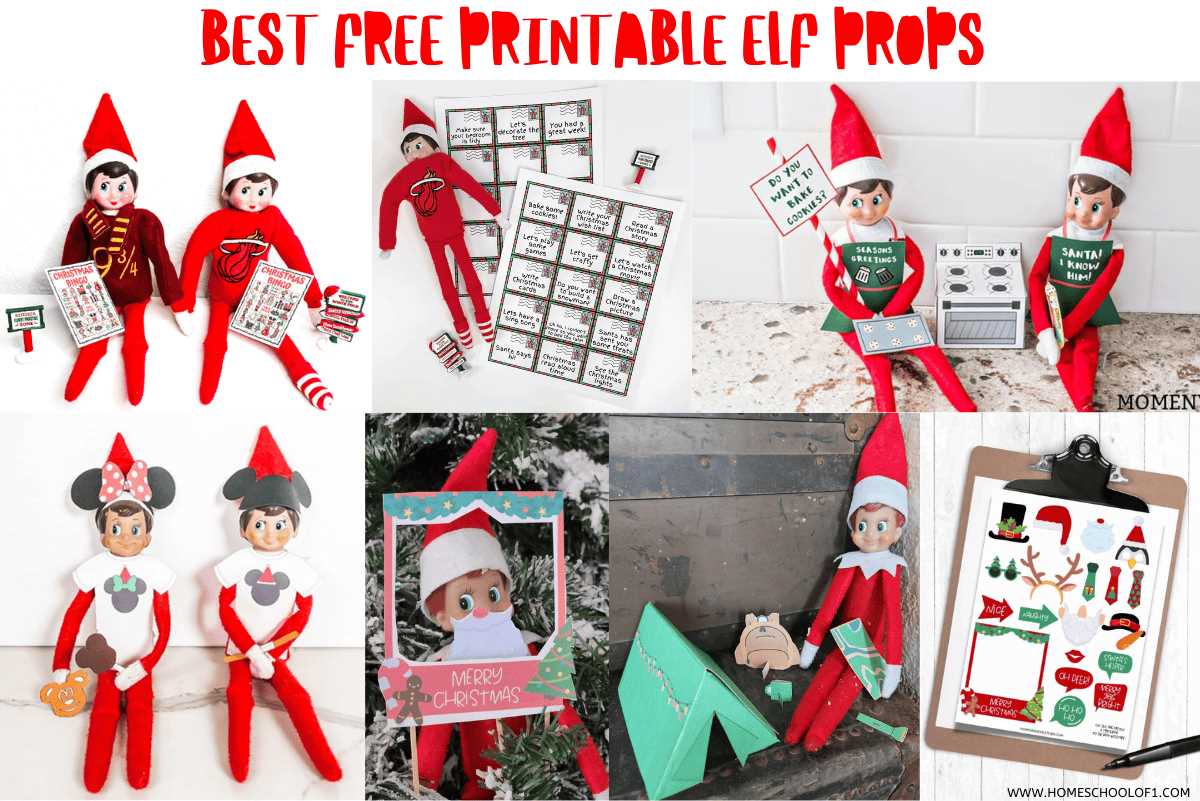 printable props for elf on the shelf printable props for elf on the shelf