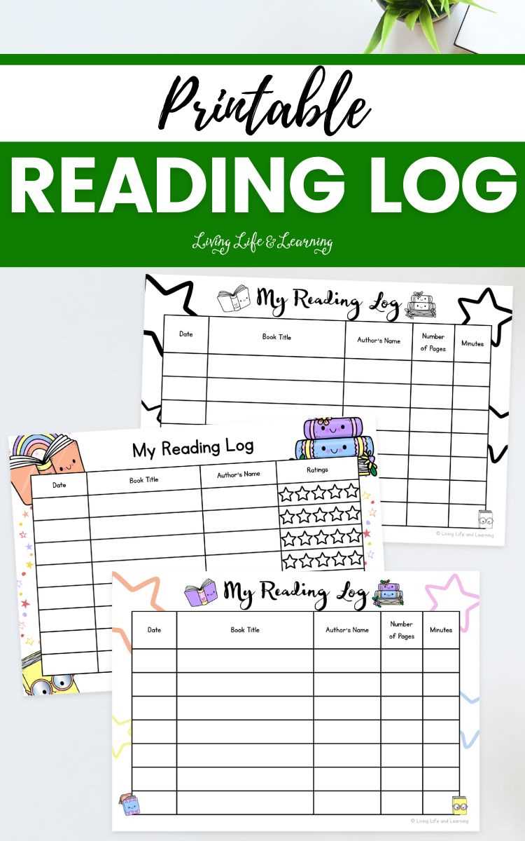 printable reading log
