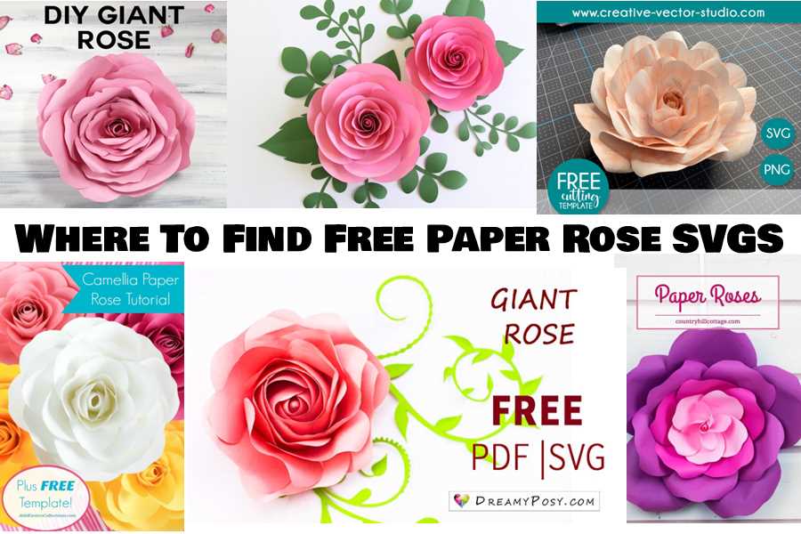 printable rose template
