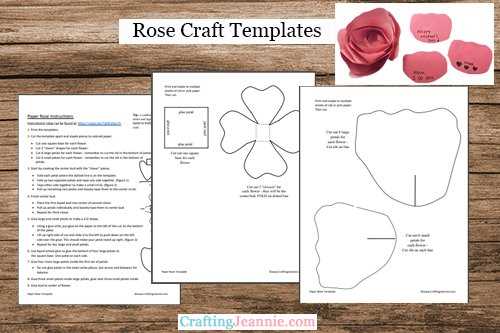 printable rose template