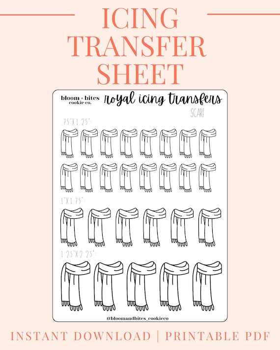 printable scarf template printable scarf template