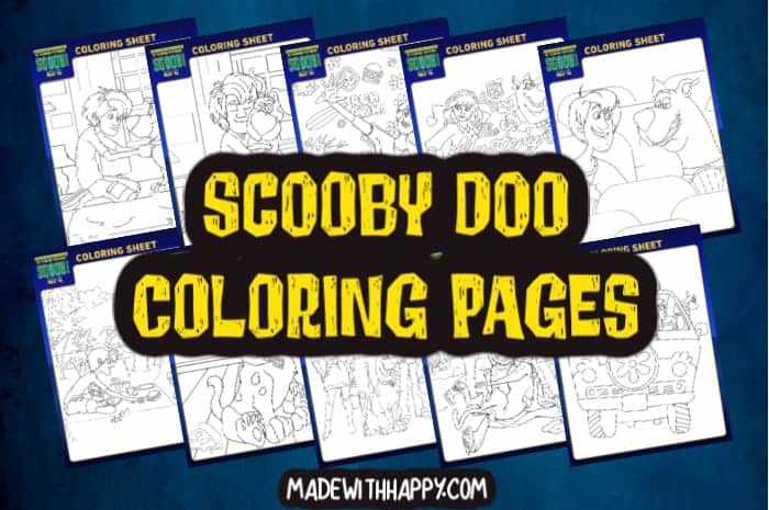 printable scooby doo coloring pages