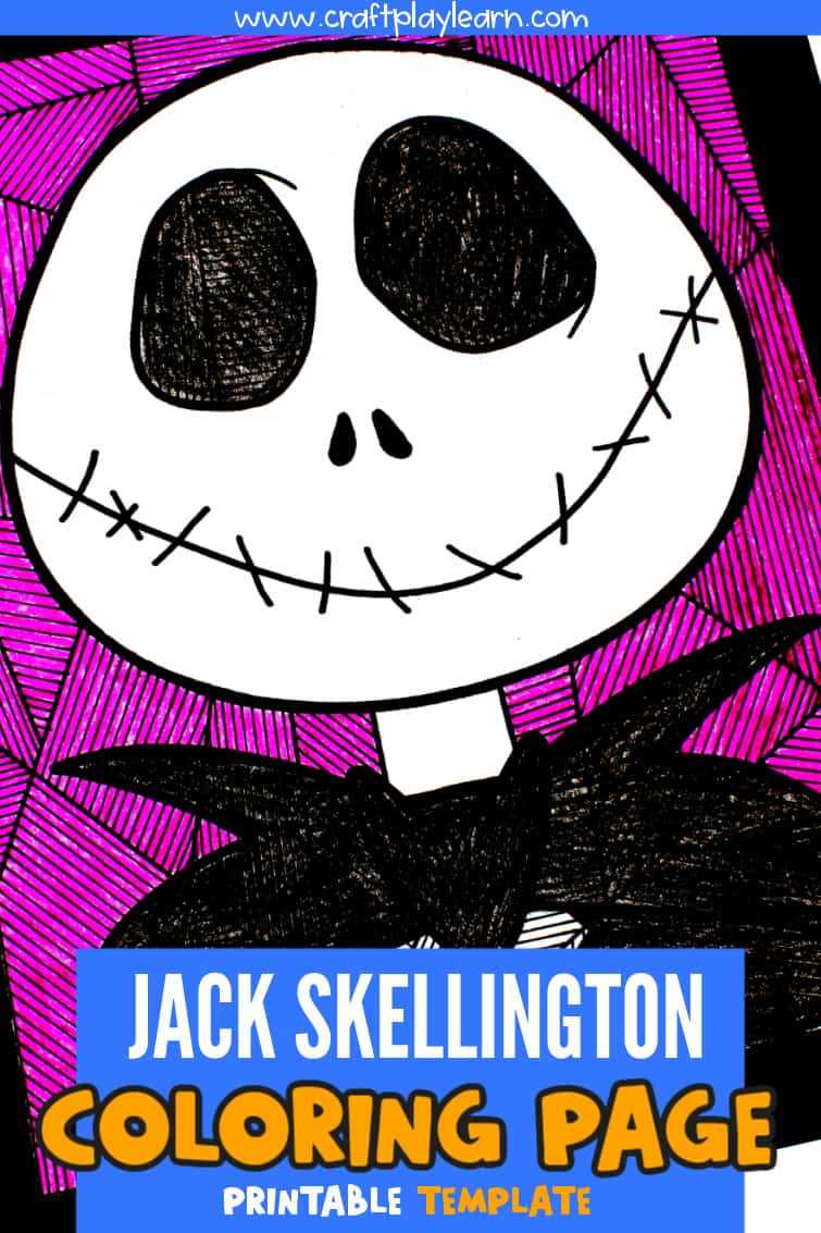 printable template jack skellington face