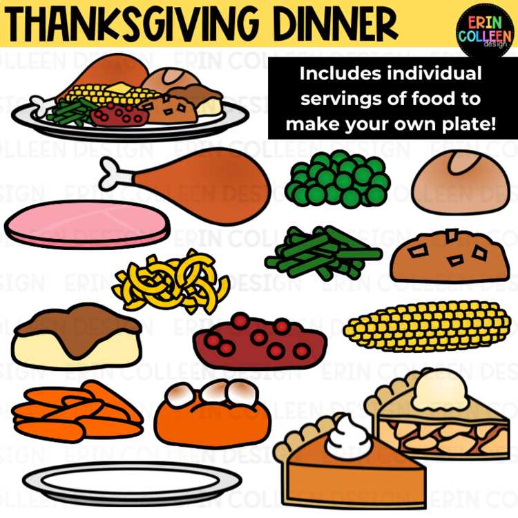 printable thanksgiving food clipart printable thanksgiving food clipart